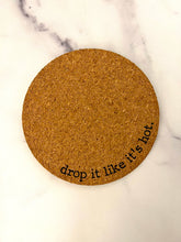 Drop It Like It’s Hot Cork Trivet