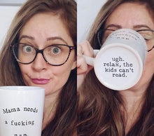 Mama Needs an Effing Nap Mug- Pluralized 'Kids' on the Bottom