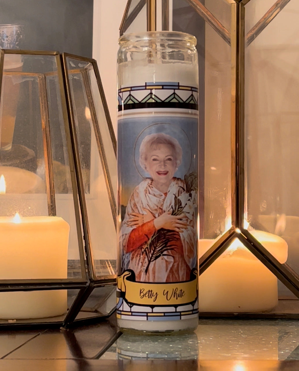 Betty White Prayer Candle