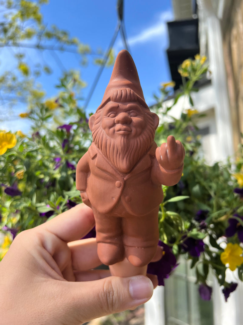 peeing gnome self watering planter Terracotta Self-Watering Gnome – Buffalovely