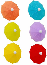 Silicone Umbrella Drink Markers- 6 Piece Set
