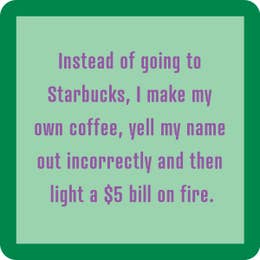 Starbucks Coaster