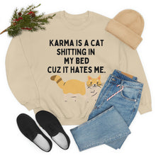 Karma is a Cat Unisex Crewneck Sweatshirt