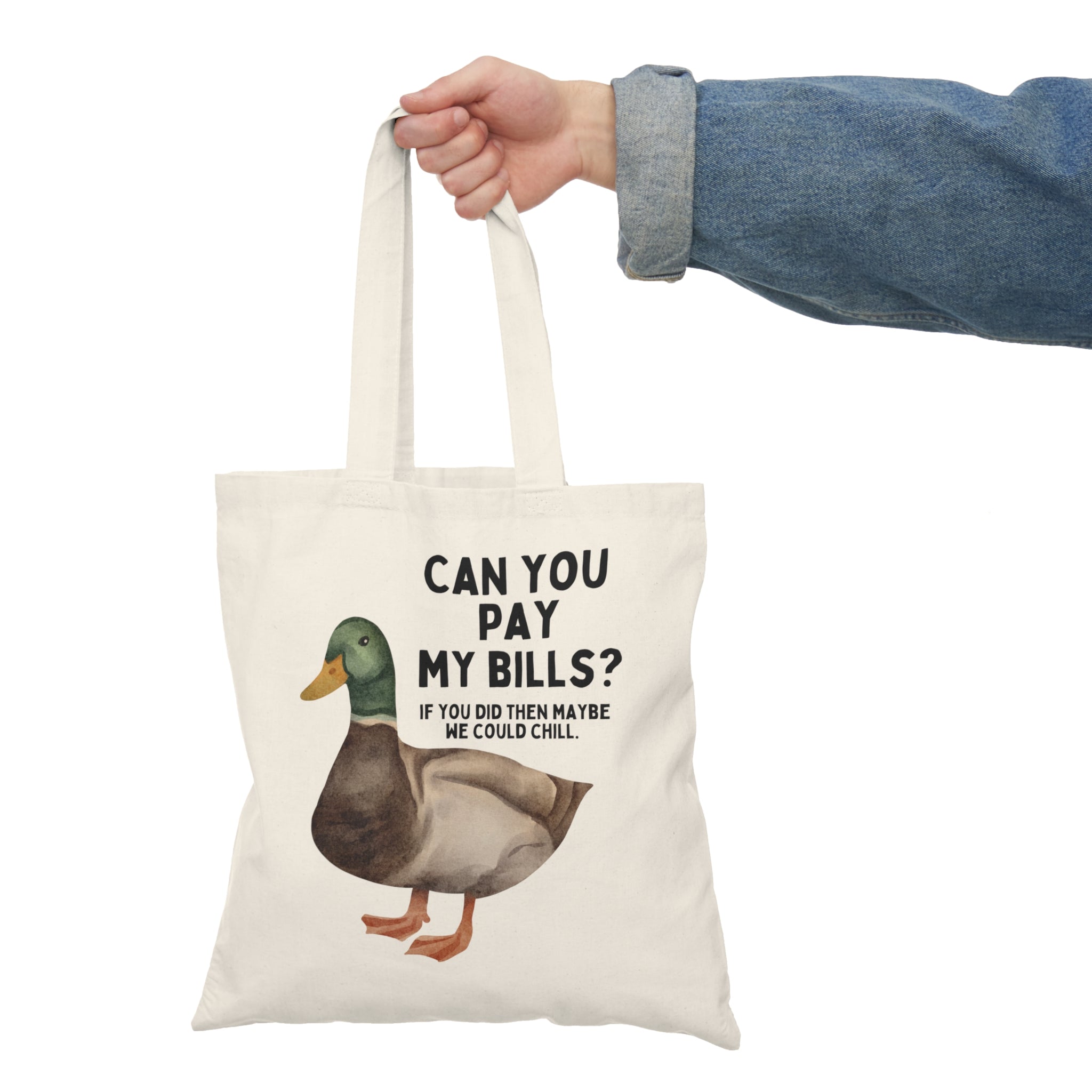 Can You Pay My Bills? Cotton Tote Bag Buffalovely