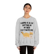 Karma is a Cat Unisex Crewneck Sweatshirt
