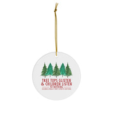 The Treetops Glisten Porcelain Ornament