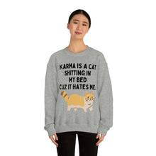 Karma is a Cat Unisex Crewneck Sweatshirt