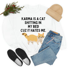 Karma is a Cat Unisex Crewneck Sweatshirt