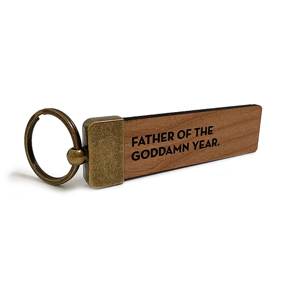 Father Of The Year Key Tag