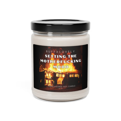 Setting the Mothereffing Mood Scented Soy Candle, 9oz