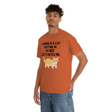 Karma is a Cat Unisex Heavy Cotton Tee