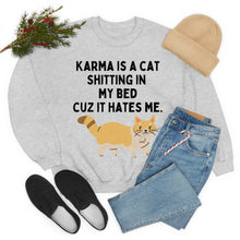 Karma is a Cat Unisex Crewneck Sweatshirt