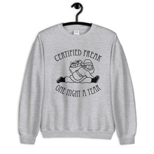 Certified Freak Unisex Sweatshirt with Black Imprint