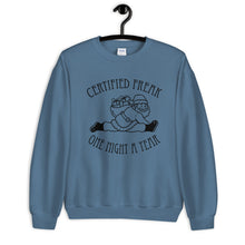Certified Freak Unisex Sweatshirt with Black Imprint