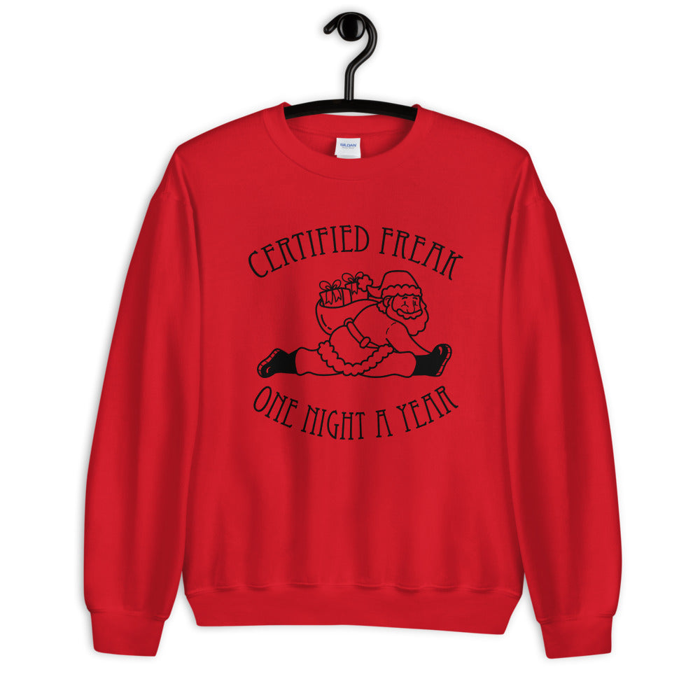 Certified Freak Unisex Sweatshirt with Black Imprint