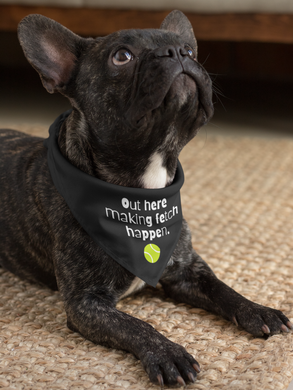 Making Fetch Happen Pet Bandana Collar