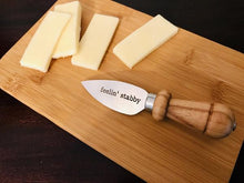 I Will Cut You Cutting Board and Feelin' Stabby Cheese Knife Gift Set
